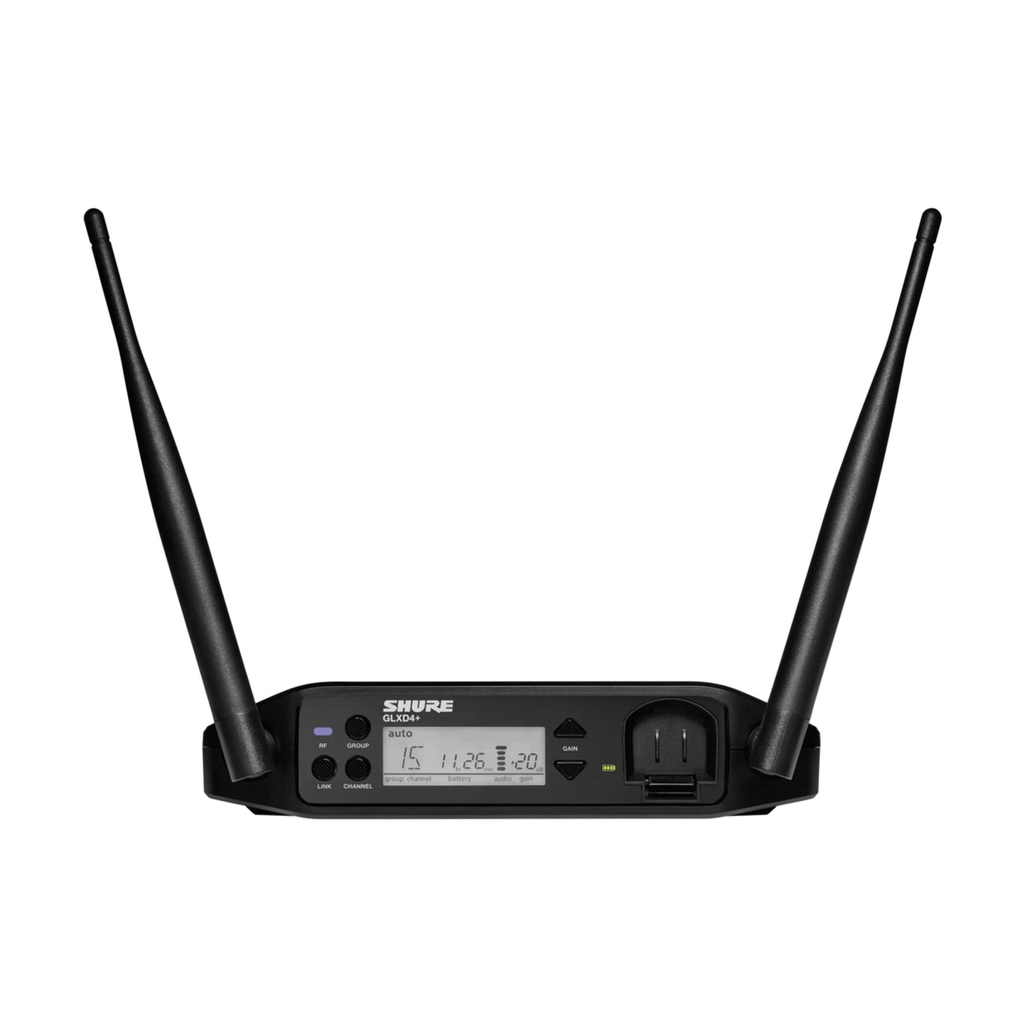  Shure GLXD4+ Digital Wireless Dual Band Tabletop Receiver, Z3 2.4, 5.8 GHz(Shure Glxd4 Digital Wireless Dual Band Tabletop Receiver Z3 2 4 5 8 Ghz)