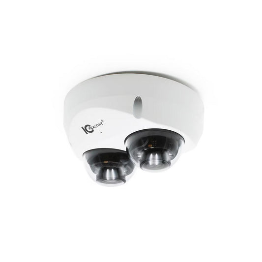  IC Realtime IPEL-DL80F-IRW1 4MP IP Dual-Lens Wedge Dome Camera(Ic Realtime Ipel Dl80f Irw1 4mp Ip Dual Lens Wedge Dome Camera)