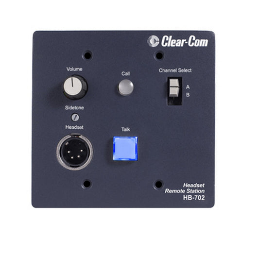  Clear-Com HB-702 2 Channel Wall Console Mounted Headset Station(Clear Com Hb 702 2 Channel Wall Console Mounted Headset Station)