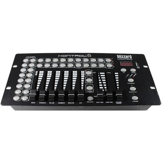  Blizzard Lighting Kontrol 6 12 Channel 6 Fader DMX Controller(Blizzard Lighting Kontrol 6 12 Channel 6 Fader Dmx Controller)