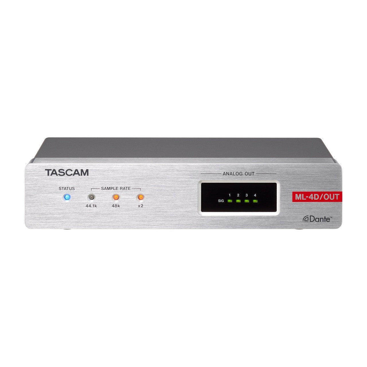  Tascam ML-4D/OUT-X 4-Channel Line Output Dante Converter With Built-in DSP Mixer(Tascam Ml 4d Out X 4 Channel Line Output Dante Converter With Built In Dsp Mixer)