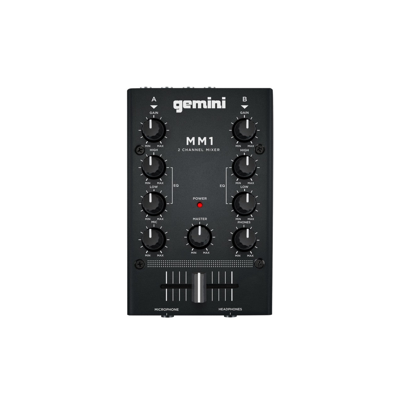  Gemini MM1 2 Channel Mini Analog DJ Mixer(Gemini Mm1 2 Channel Mini Analog Dj Mixer)