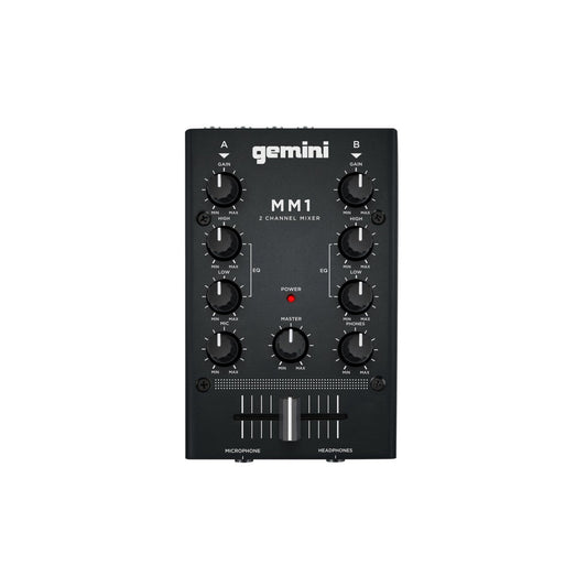  Gemini MM1 2 Channel Mini Analog DJ Mixer(Gemini Mm1 2 Channel Mini Analog Dj Mixer)