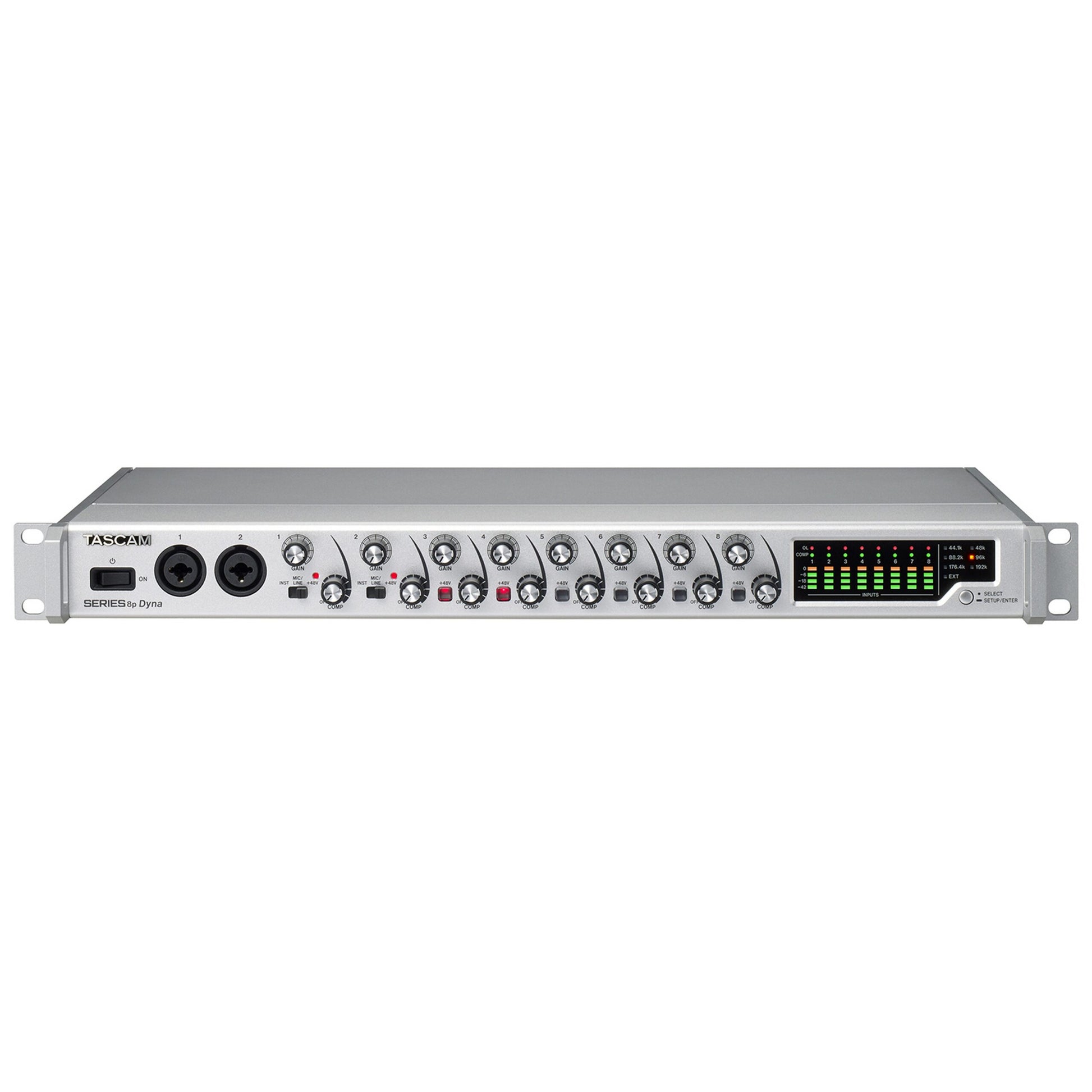  Tascam SERIES 8p Dyna 8 Channel Microphone Preamplifier With Analog Compressor(Tascam Series 8p Dyna 8 Channel Microphone Preamplifier With Analog Compressor)