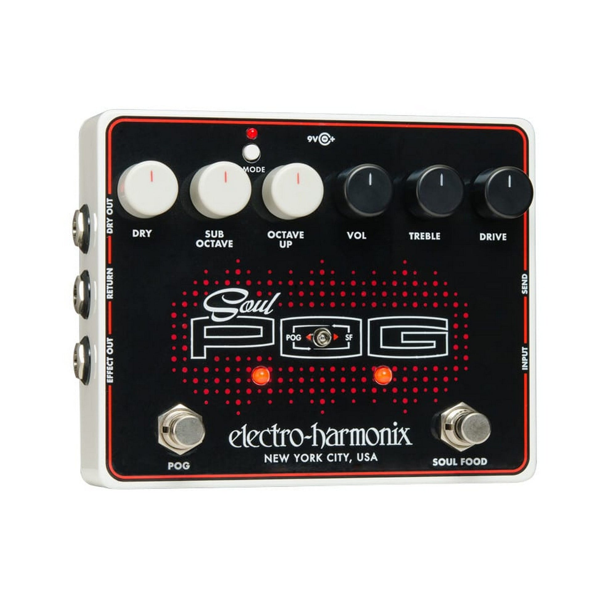  Electro-Harmonix Soul POG Overdrive/Octave Multi-Effect Pedal(Electro Harmonix Soul Pog Overdrive Octave Multi Effect Pedal)