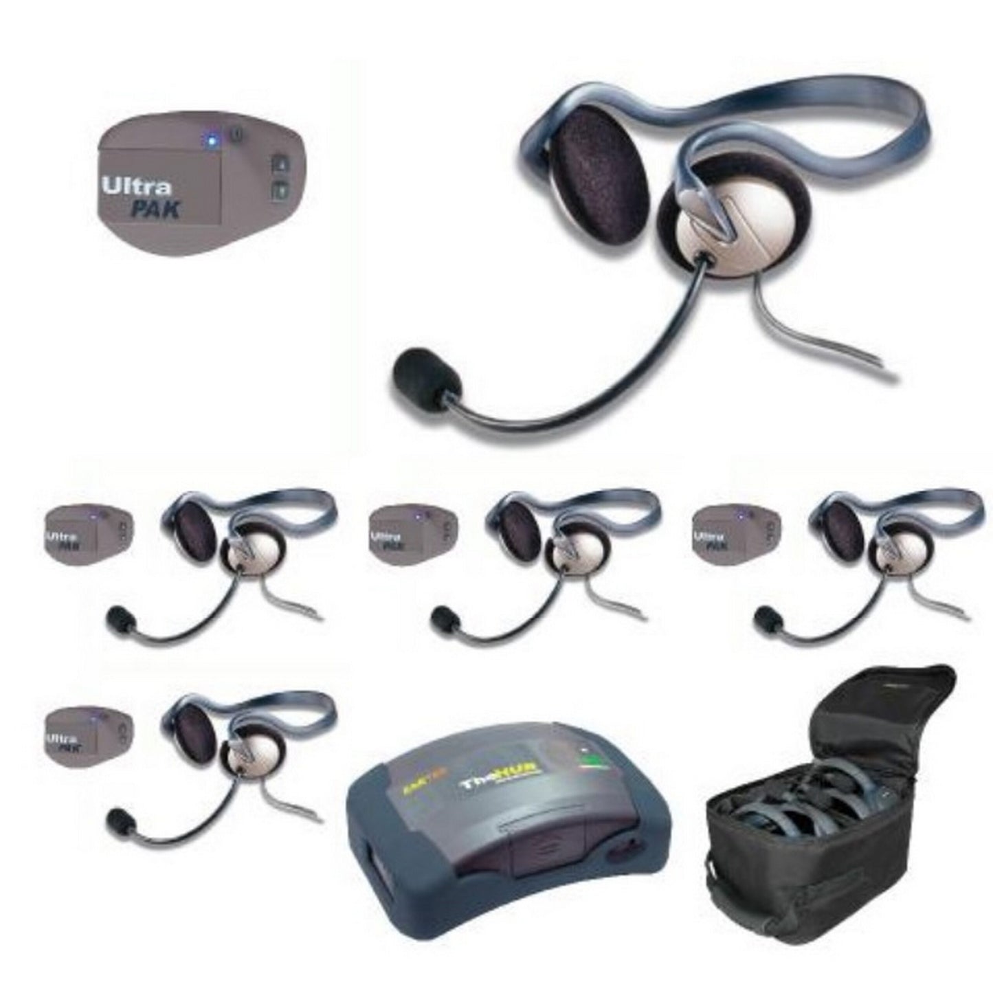  Eartec UPMON5 5-Person Full Duplex Wireless Intercom With 5 UltraPAK And Monarch Headsets(Eartec Upmon5 5 Person Full Duplex Wireless Intercom With 5 Ultrapak And Monarch Headsets)