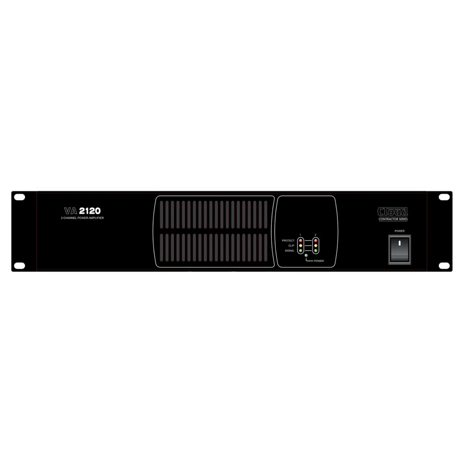  Cloud Electronics VA2120 2U 2-Channel Power Amplifier(Cloud Electronics Va2120 2u 2 Channel Power Amplifier)
