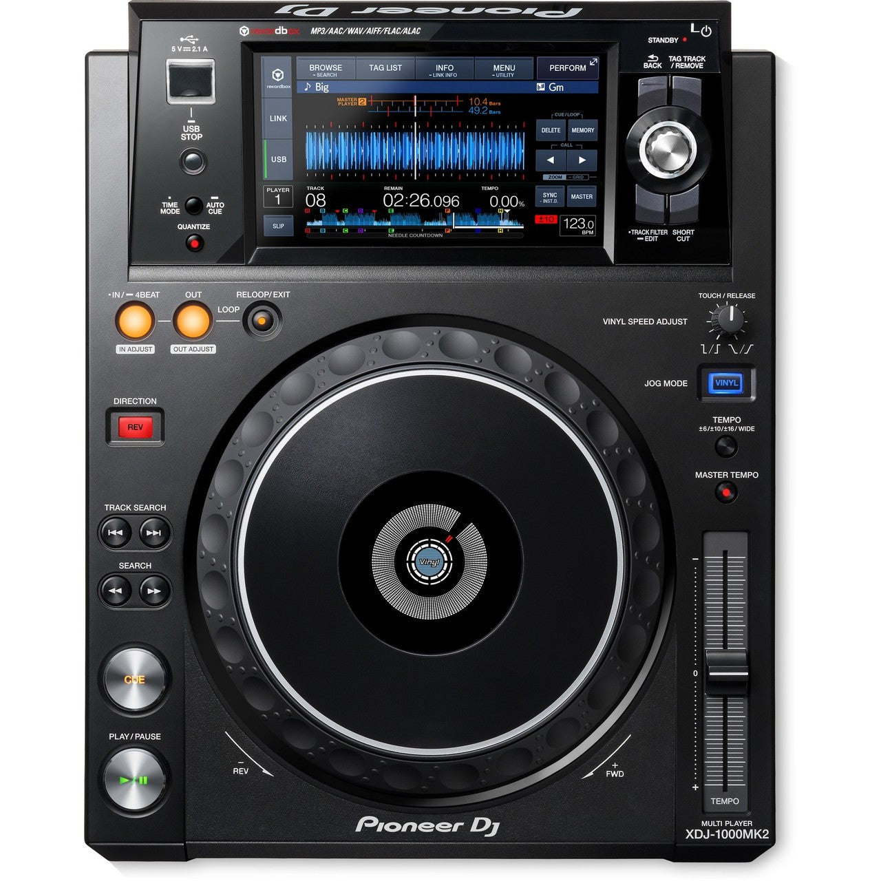  Pioneer XDJ-1000MK2 LCD Touch Screen Digital Media Player Deck(Pioneer Xdj 1000mk2 Lcd Touch Screen Digital Media Player Deck)