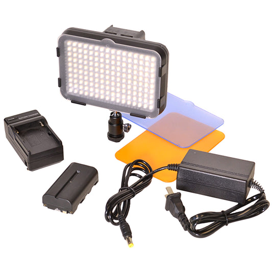  Bescor XT160M1 Bi-Color LED On-Camera Light With Battery, Charger And AC Adapter(Bescor Xt160m1 Bi Color Led On Camera Light With Battery Charger And Ac Adapter)