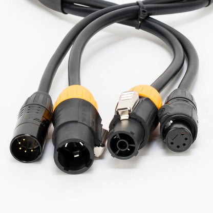  Accu Cable AC5PTRUE25 IP65-Rated 5-Pin DMX Locking Power Link Combo Cable, 25-Feet(Accu Cable Ac5ptrue25 Ip65 Rated 5 Pin Dmx Locking Power Link Combo Cable 25 Feet)