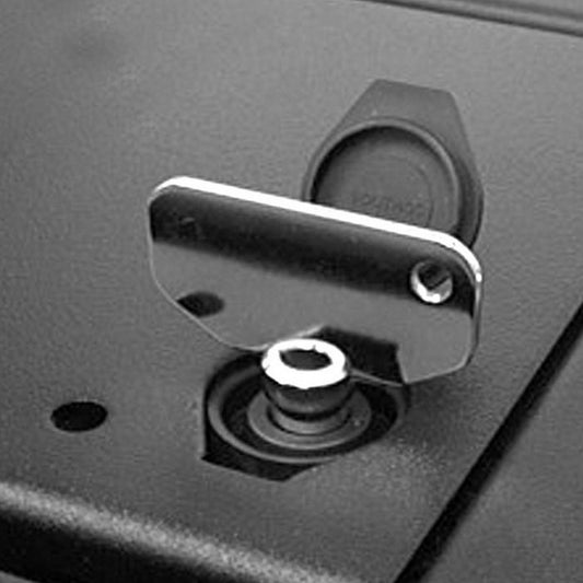  Ace Backstage Co. 122L1BK-FF Full Pocket With Flush Flange/Locking Lid With Butterfly Lock, Black(Ace Backstage Co 122l1bk Ff Full Pocket With Flush Flange Locking Lid With Butterfly Lock Black)