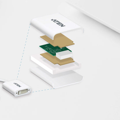  Aten VC965 DisplayPort To DVI Cable Adapter(Aten Vc965 Displayport To Dvi Cable Adapter)