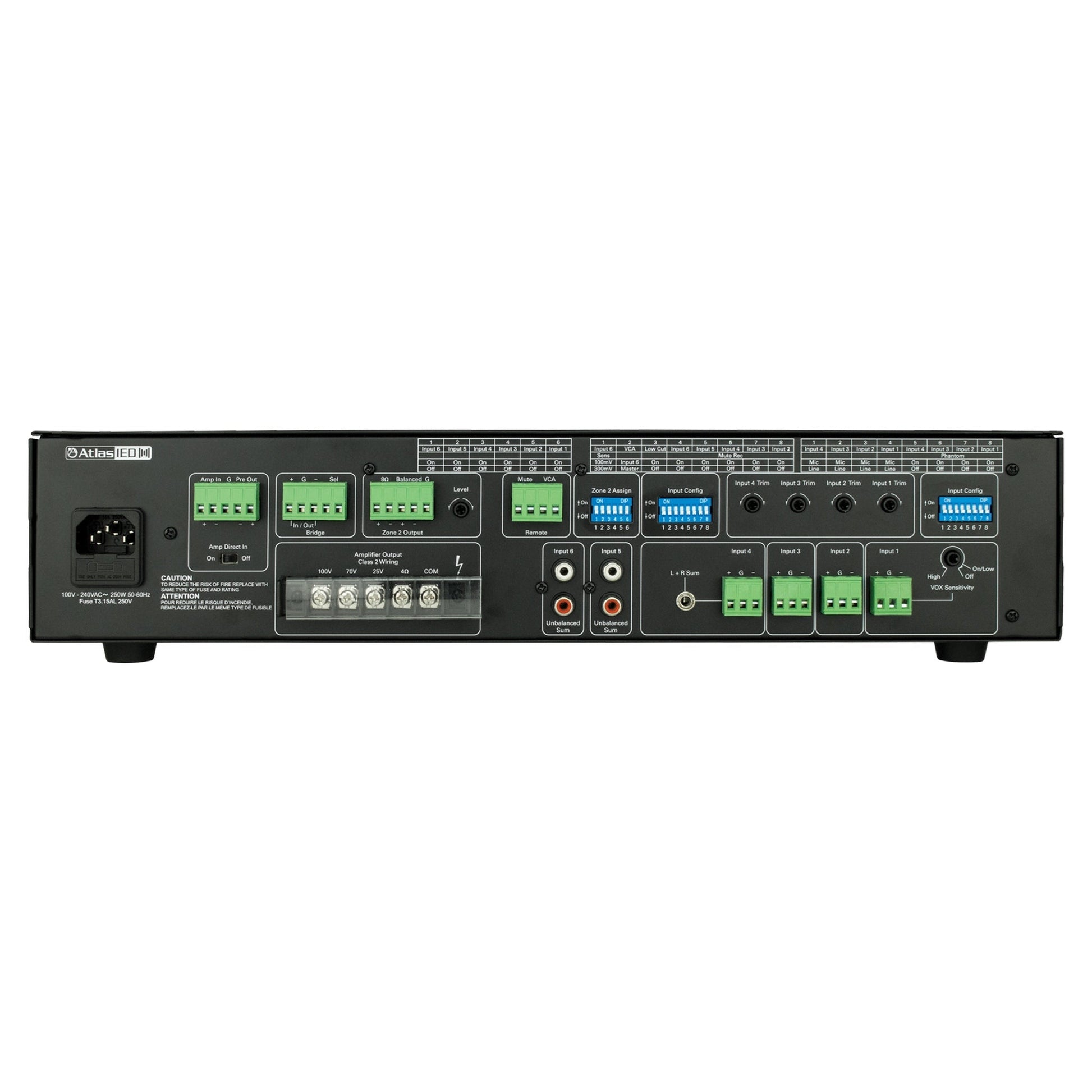  AtlasIED AA120G 120W 6-Input Mixer Amplifier(Atlasied Aa120g 120w 6 Input Mixer Amplifier)