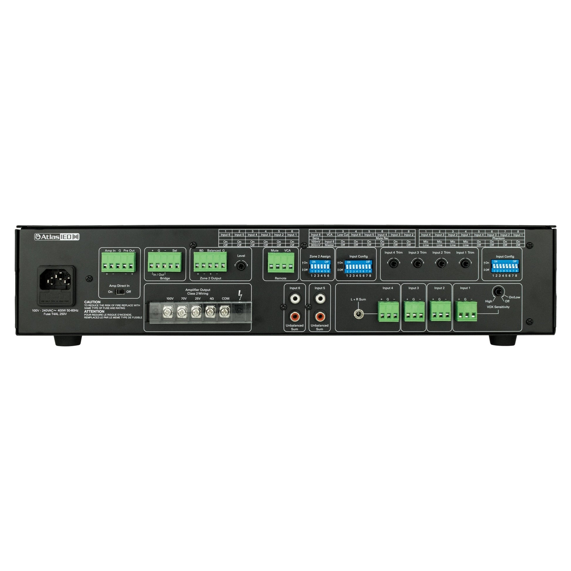  AtlasIED AA240G 240W 6‑Input Mixer Amplifier(Atlasied Aa240g 240w 6 Input Mixer Amplifier)