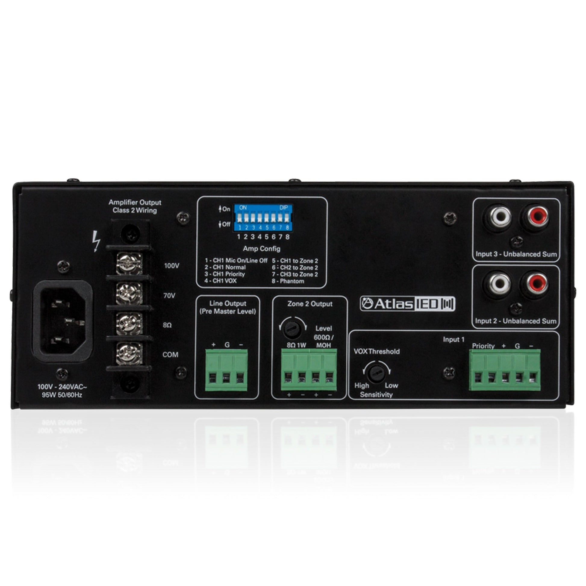  AtlasIED AA35G 3-Input, 35-Watt Mixer Amplifier With Global Power Supply(Atlasied Aa35g 3 Input 35 Watt Mixer Amplifier With Global Power Supply)
