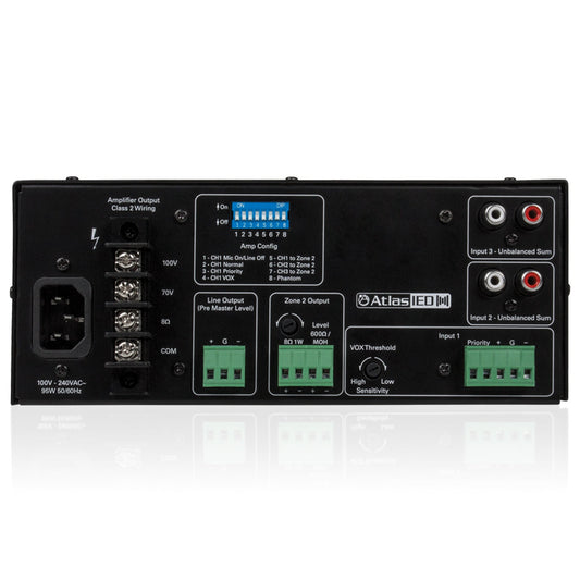 AtlasIED AA35G 3-Input, 35-Watt Mixer Amplifier With Global Power Supply(Atlasied Aa35g 3 Input 35 Watt Mixer Amplifier With Global Power Supply)