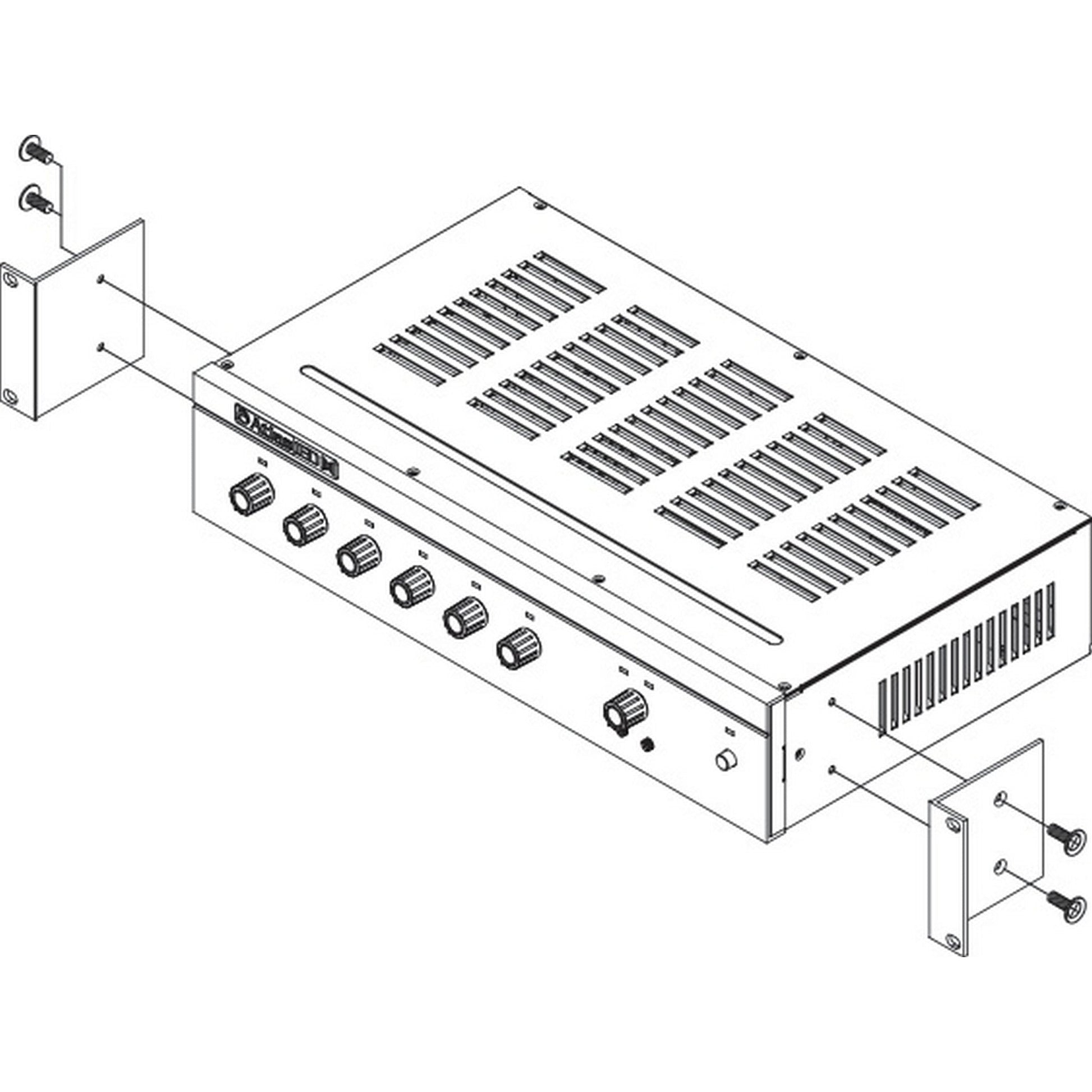  AtlasIED AAGRMK1 Rack Mount Kit For AA120G Or AA240G Amplifier(Atlasied Aagrmk1 Rack Mount Kit For Aa120g Or Aa240g Amplifier)