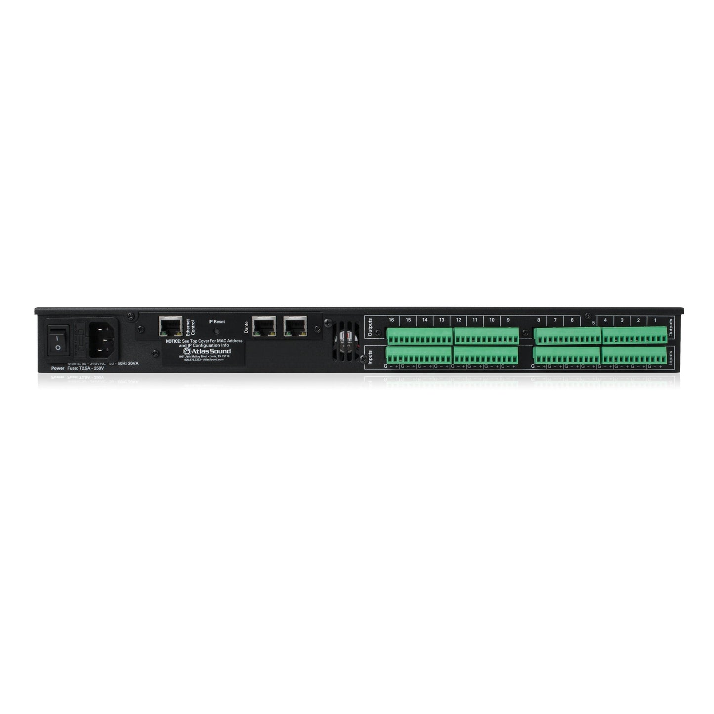  AtlasIED BB-EB1616DT 16x16 I/O BlueBridge Ethernet Breakout Box With Dante(Atlasied Bb Eb1616dt 16x16 I O Bluebridge Ethernet Breakout Box With Dante)
