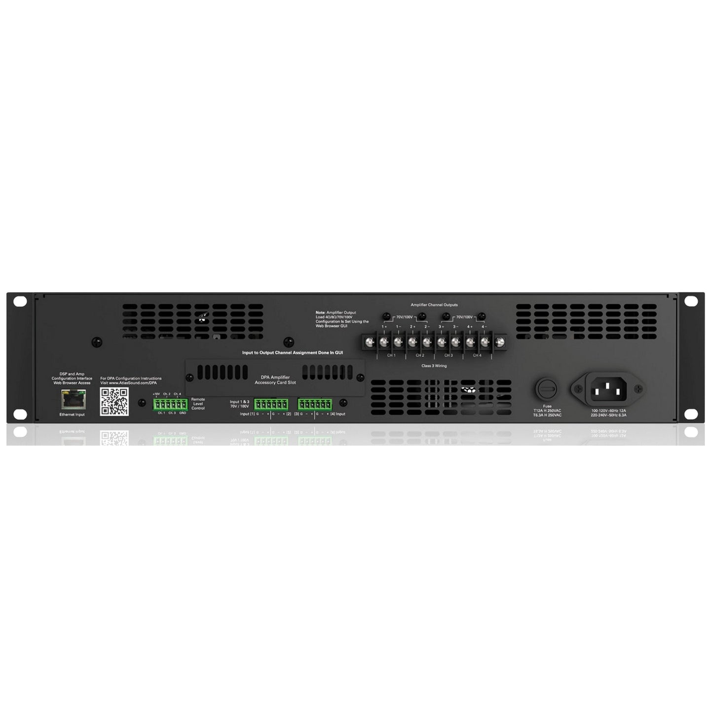  AtlasIED DPA2402 2400W Networkable Multi-Channel Power Amplifier With Optional Dante Network Audio(Atlasied Dpa2402 2400w Networkable Multi Channel Power Amplifier With Optional Dante Network Audio)