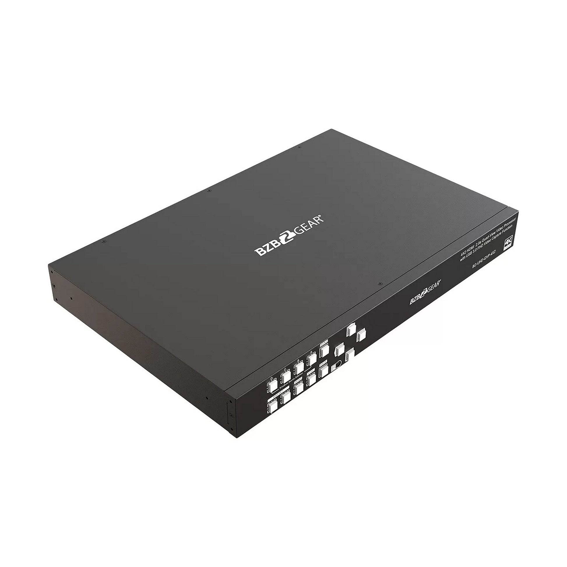  BZBGEAR BG-UHD-QVP-4X2 4K/UHD 4X2 Seamless Multiviewer/Presentation Switcher/Scaler(Bzbgear Bg Uhd Qvp 4x2 4k Uhd 4x2 Seamless Multiviewer Presentation Switcher Scaler)