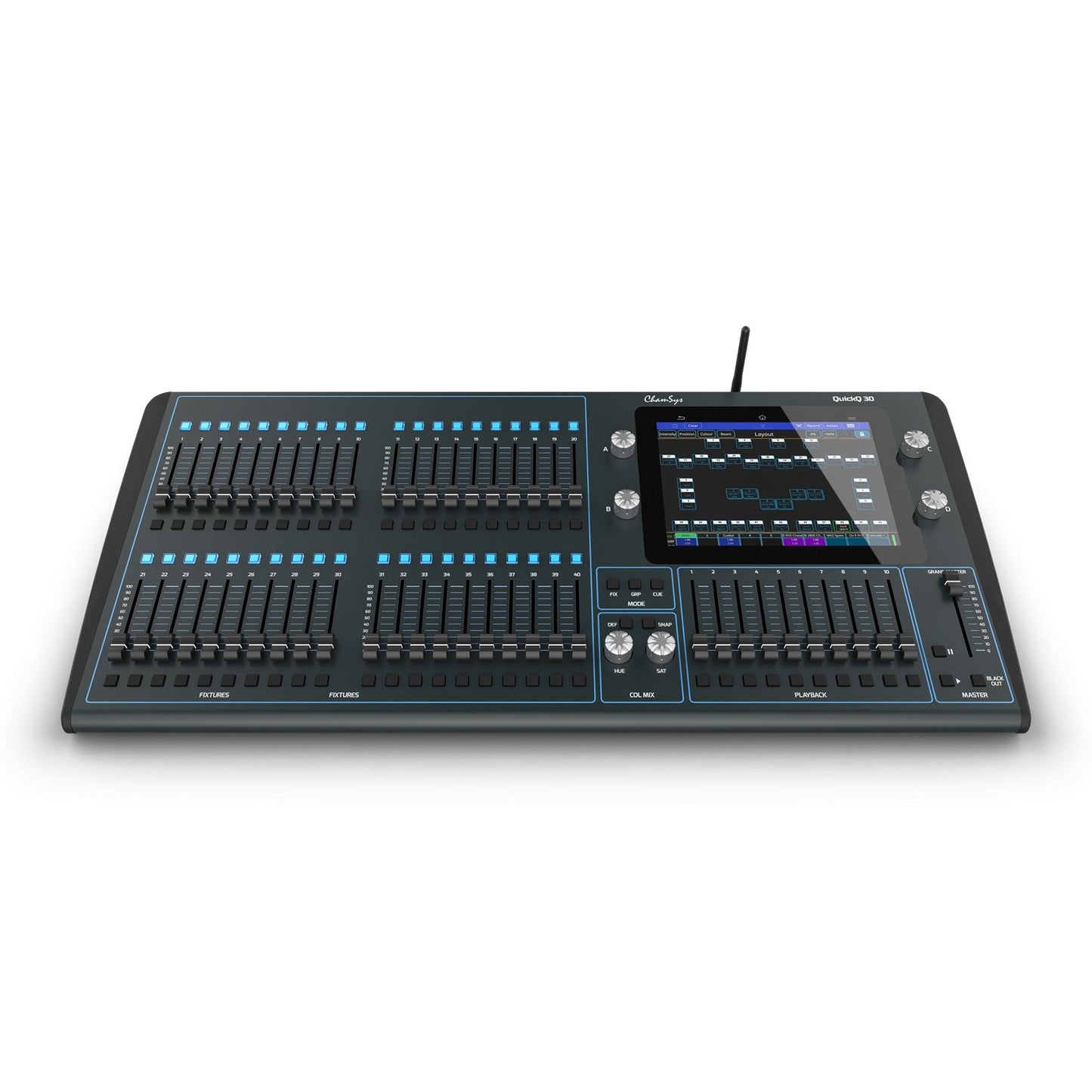  Chamsys QuickQ 30 4-Universe DMX Lighting Control Console(Chamsys Quickq 30 4 Universe Dmx Lighting Control Console)