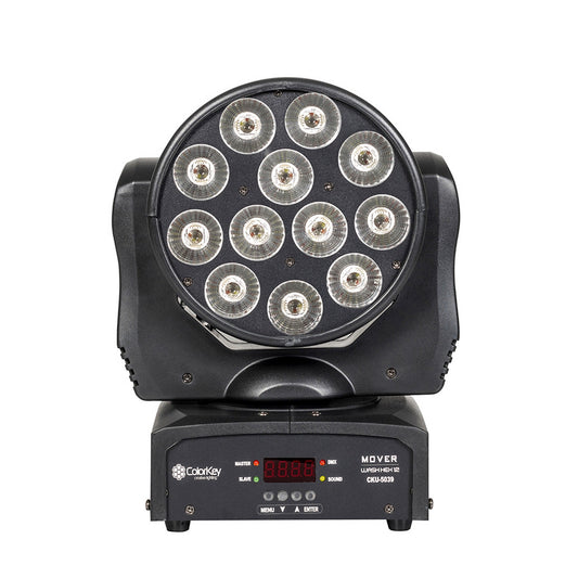  ColorKey Mover Wash HEX 12 RGBAW-UV LED Moving Head Wash Light(Colorkey Mover Wash Hex 12 Rgbaw Uv Led Moving Head Wash Light)