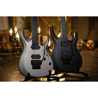  Cort X500 Menace Multi-Scale 6-string Electric Guitar, Black Satin(Cort X500 Menace Multi Scale 6 String Electric Guitar Black Satin)