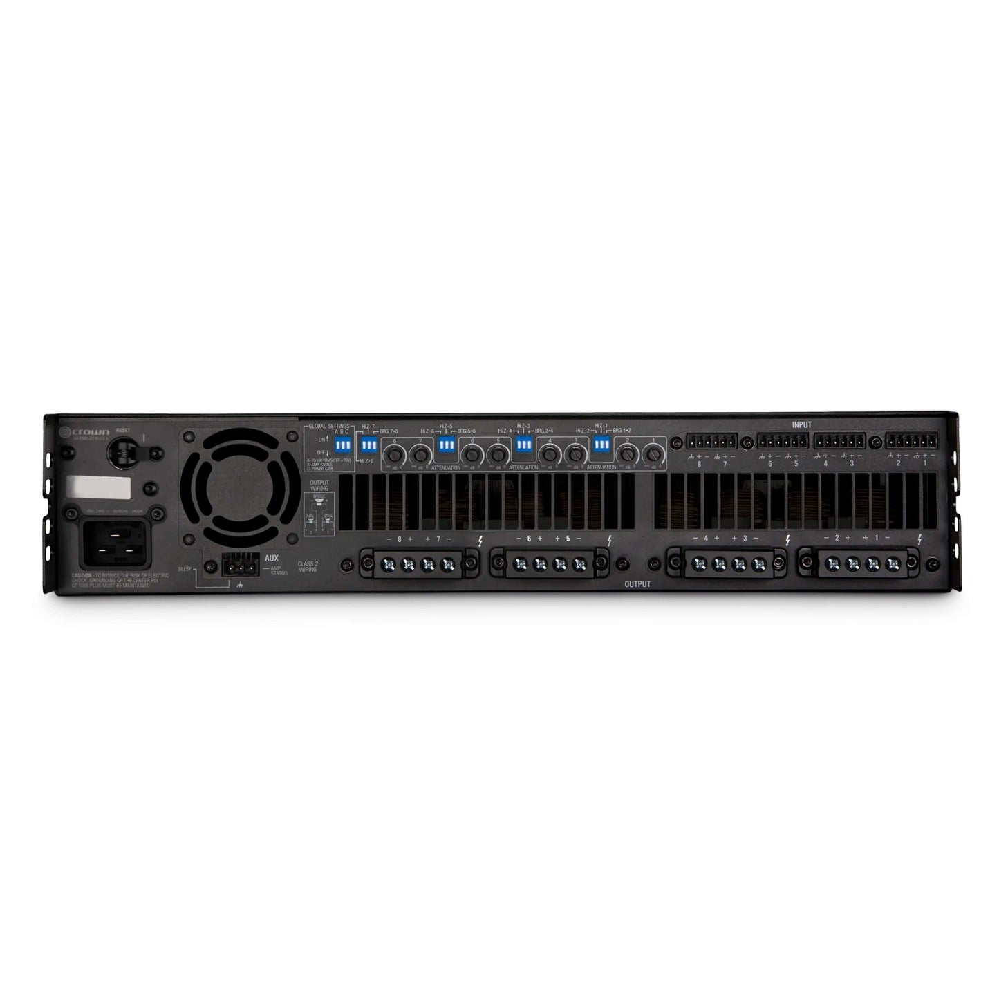  Crown DCix600 600W 8-Channel Analog Power Amplifier(Crown Dcix600 600w 8 Channel Analog Power Amplifier)