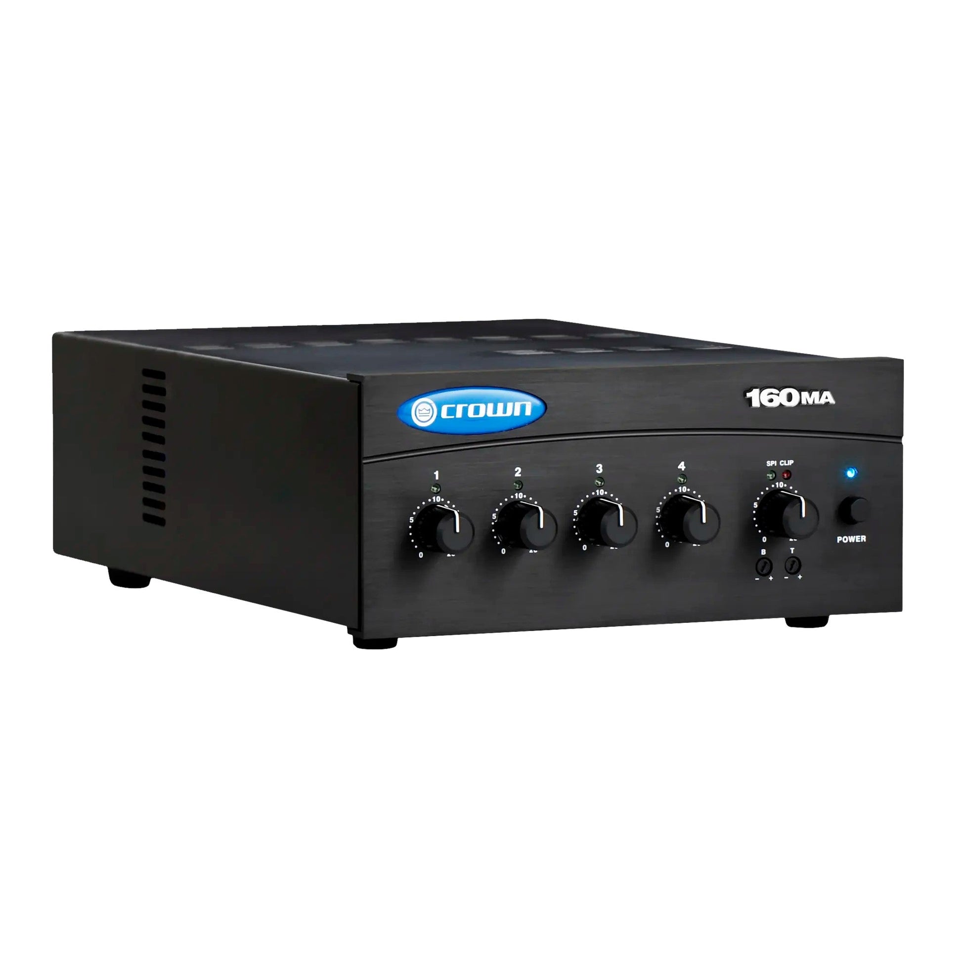  Crown 160MA 4 Input 60 Watt Mixer Amplifier(Crown 160ma 4 Input 60 Watt Commercial Audio Vox Muting Dual Stereo Rca Phoenix Inputs Powered Mixer Amp)
