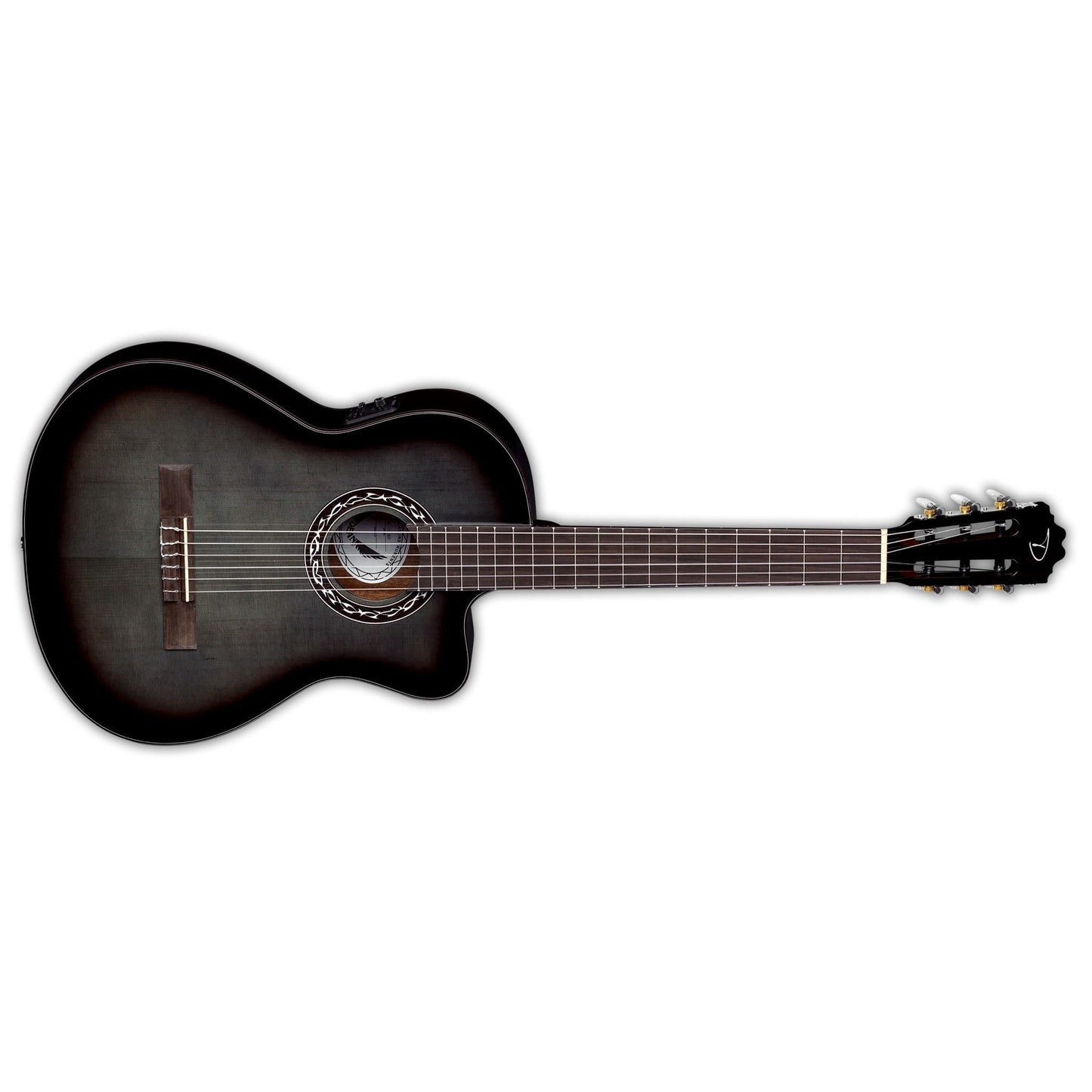  Dean Guitars Espana Classical A/E Black Burst Mahogany Acoustic/Electric Guitar(Dean Guitars Espana Classical A E Black Burst Mahogany Acoustic Electric Guitar)