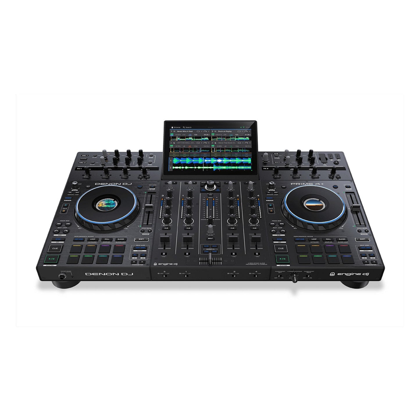  Denon DJ PRIME 4+ 4-Deck Standalone DJ Controller/Mixer System(Denon Dj Prime 4 4 Deck Standalone Dj Controller Mixer System)
