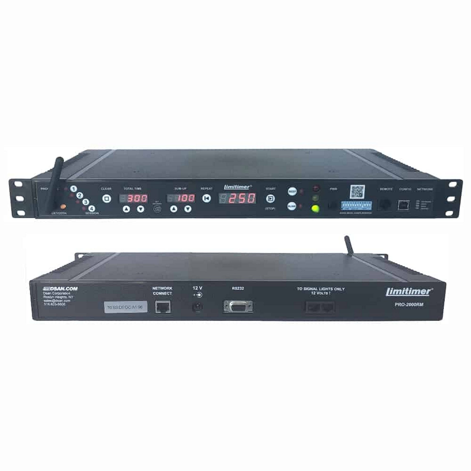  DSAN PRO-2000RM Wireless Limitimer Speaker Rackmount System, 1U(Dsan Pro 2000rm Wireless Limitimer Speaker Rackmount System 1u)