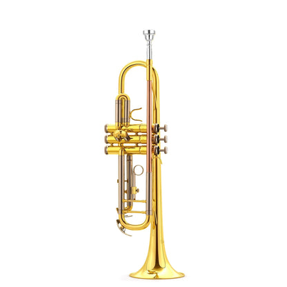  Eldon TR-2130 Bb Trumpet With Red Brass Mouthpiece And Lacquer Finish(Eldon Tr 2130 Bb Trumpet With Red Brass Mouthpiece And Lacquer Finish)