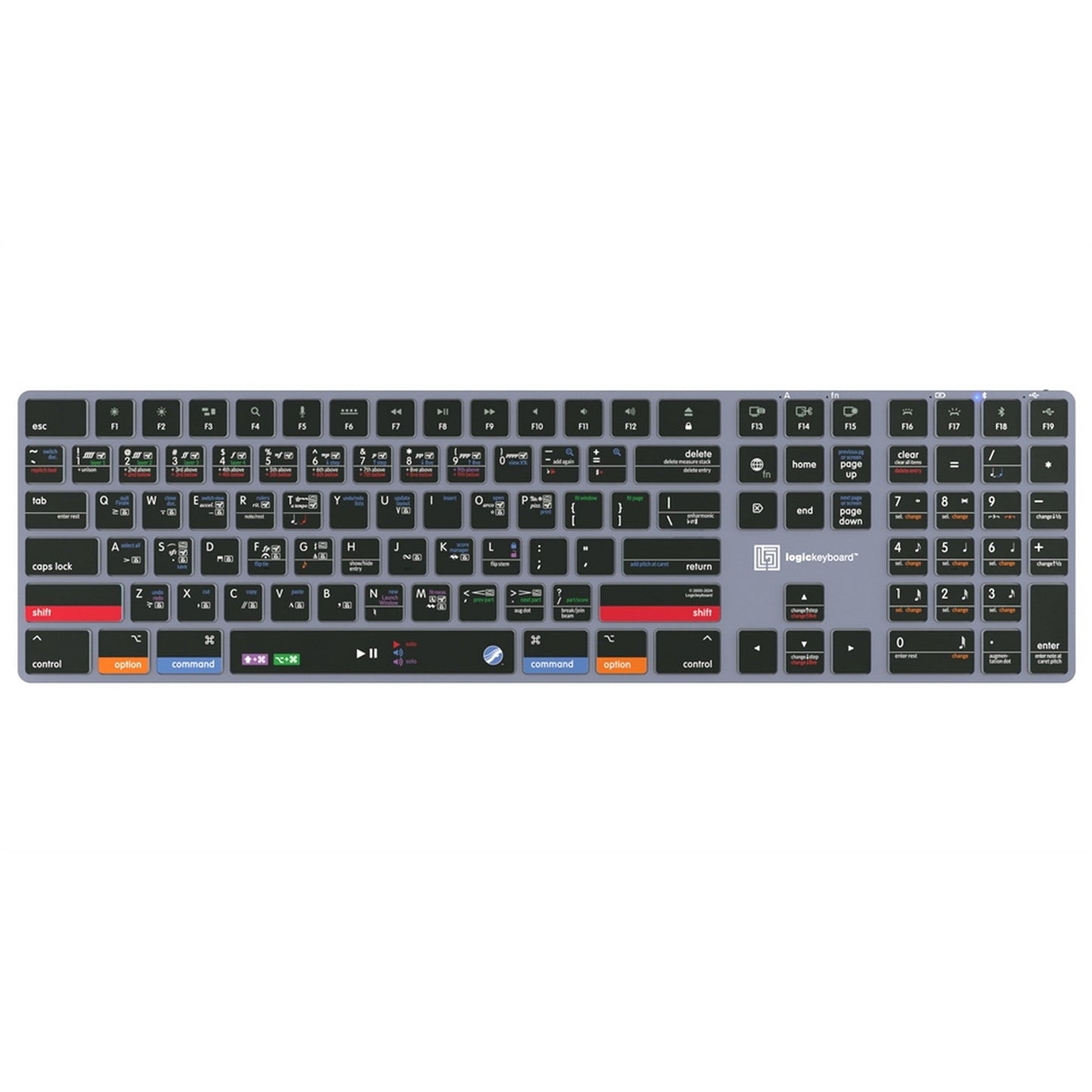  Logickeyboard Mac MakeMusic Finale TITAN Wireless Backlit Keyboard(Logickeyboard Mac Makemusic Finale Titan Wireless Backlit Keyboard)
