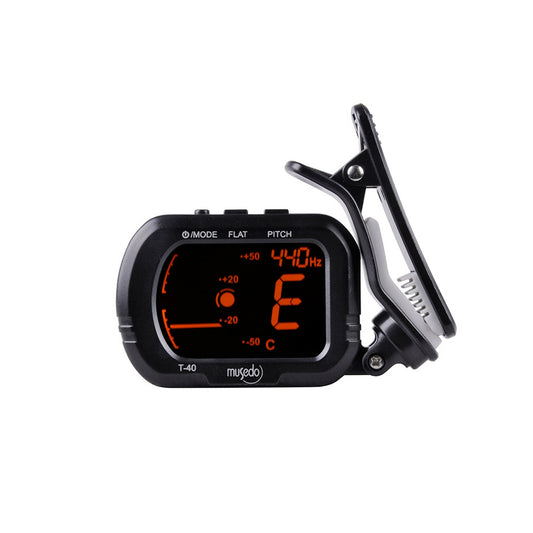 Musedo T‑40 Clip‑On Tuner For Chromatic Guitar/Bass/Violin/C Key Ukulele(Musedo T 40 Clip On Tuner)