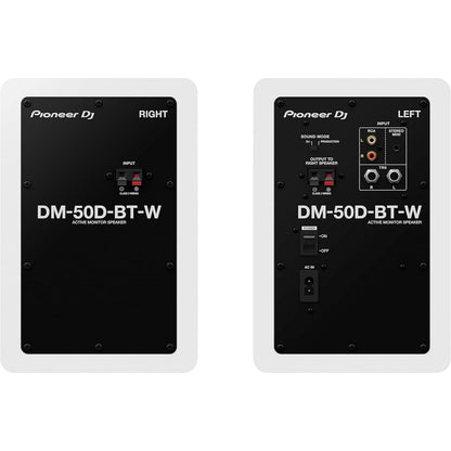  Pioneer DJ DM-50D-BT-W 5-Inch Bluetooth Desktop Monitor, White(Pioneer Dj Dm 50d Bt W 5 Inch Bluetooth Desktop Monitor White)