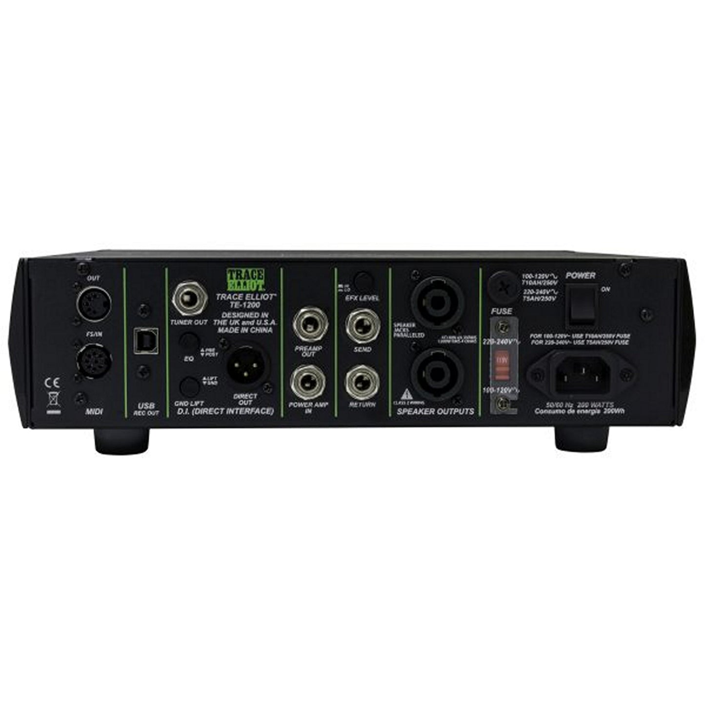  Peavey Trace Elliot TE-1200 Bass Amplifier Head(Peavey Trace Elliot Te 1200 Bass Amplifier Head)