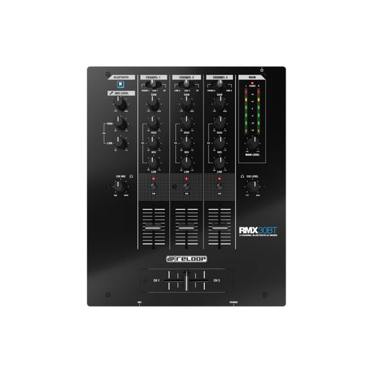  Reloop RMX-30 BT 3-Channel Bluetooth DJ Mixer(Reloop Rmx 30 Bt 3 Channel Bluetooth Dj Mixer)