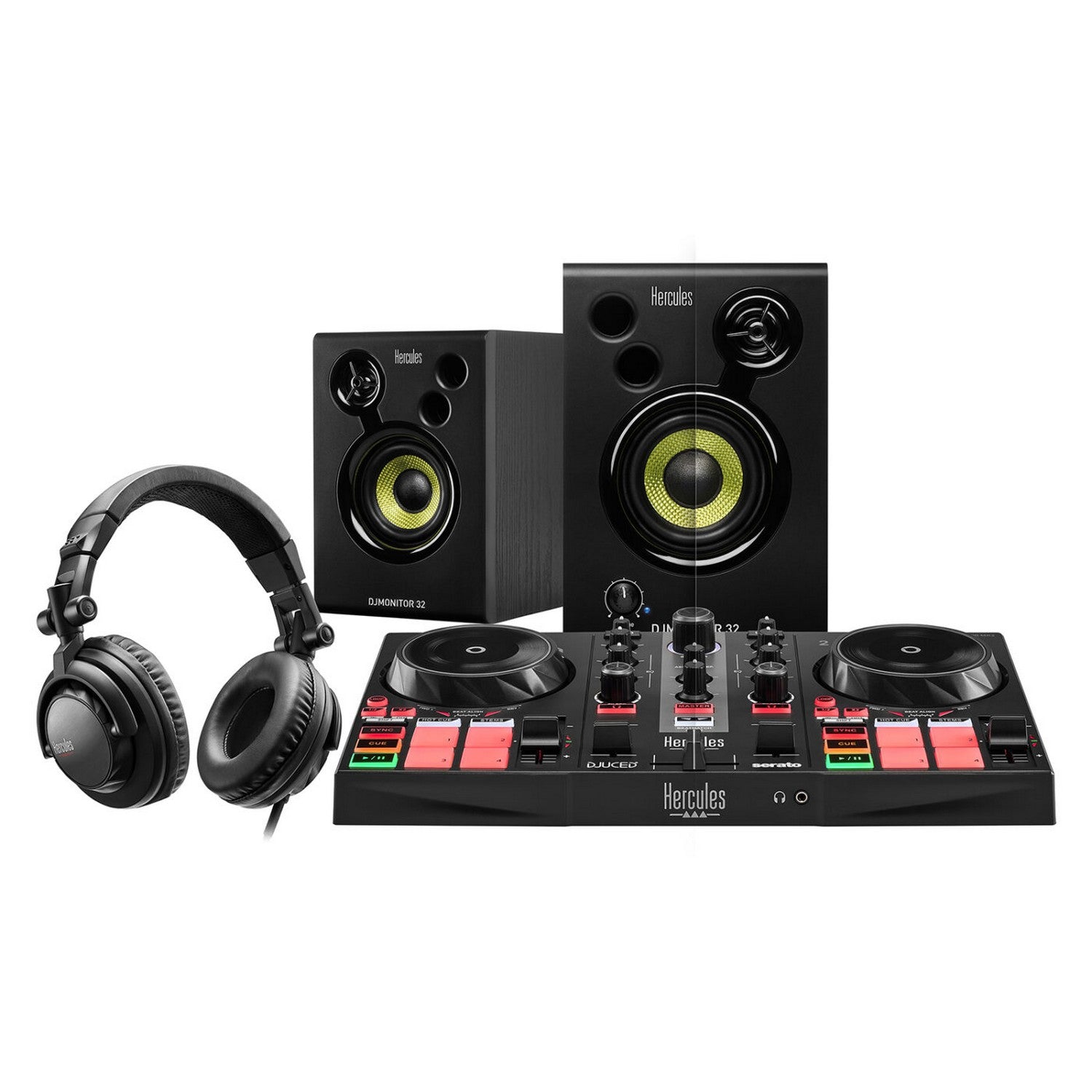  Hercules All-In-One Controller Kit DJLearning Kit MK2(Hercules All In One Controller Kit Djlearning Kit Mk2)