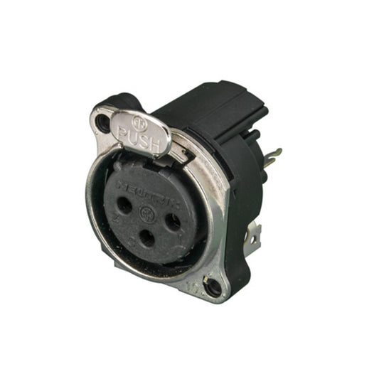  Neutrik NC3FBV1 3-Pin Female XLR Connector, PCB Mount(Neutrik Nc3fbv1 3 Pin Female Xlr Connector Pcb Mount)