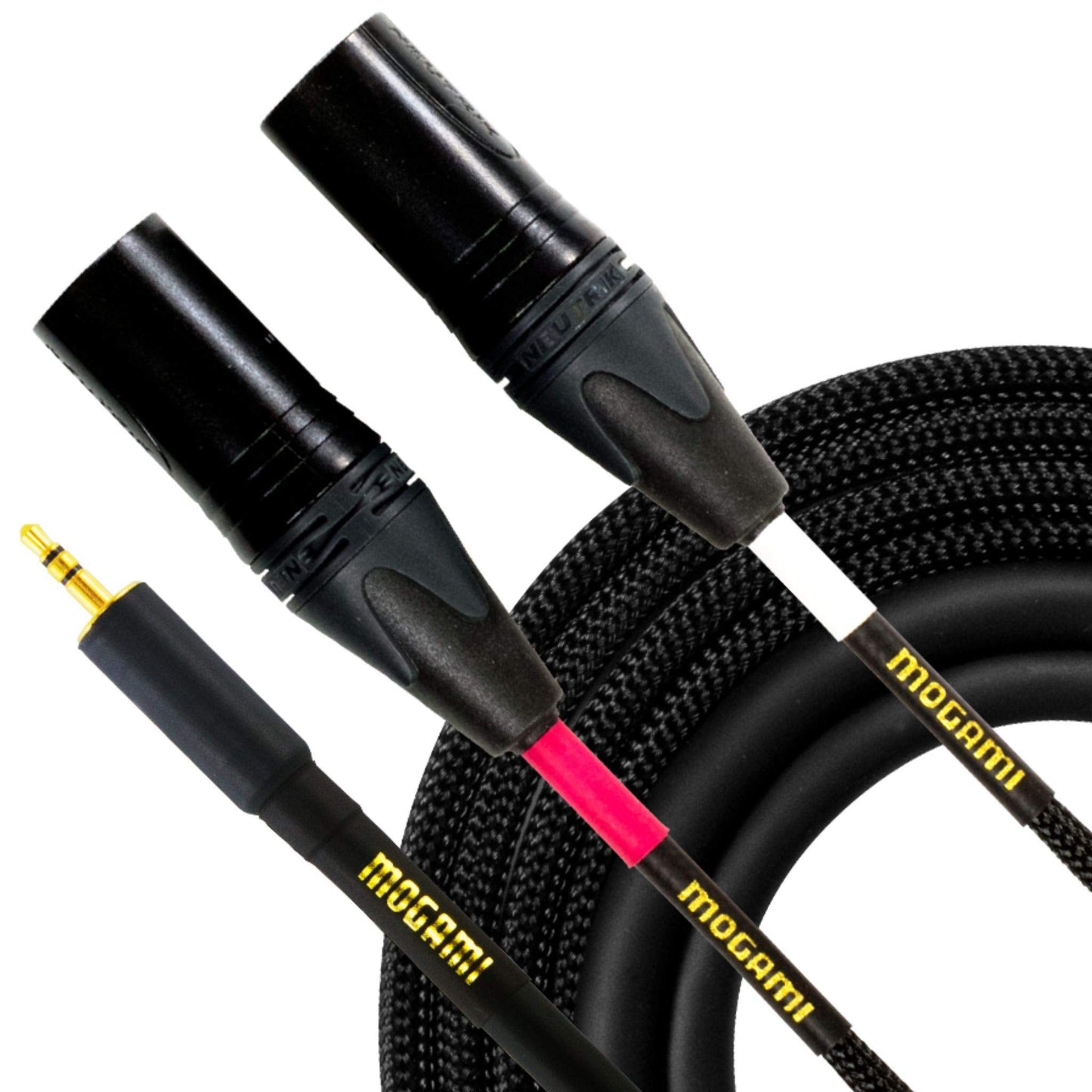  Mogami GOLD 3.5 2 XLRM 3.5 TRS To Dual XLR Male Cable(Mogami Gold 3 5 2 Xlrm 03 3 Feet 3 5 Trs To Dual Xlr Male Cable)