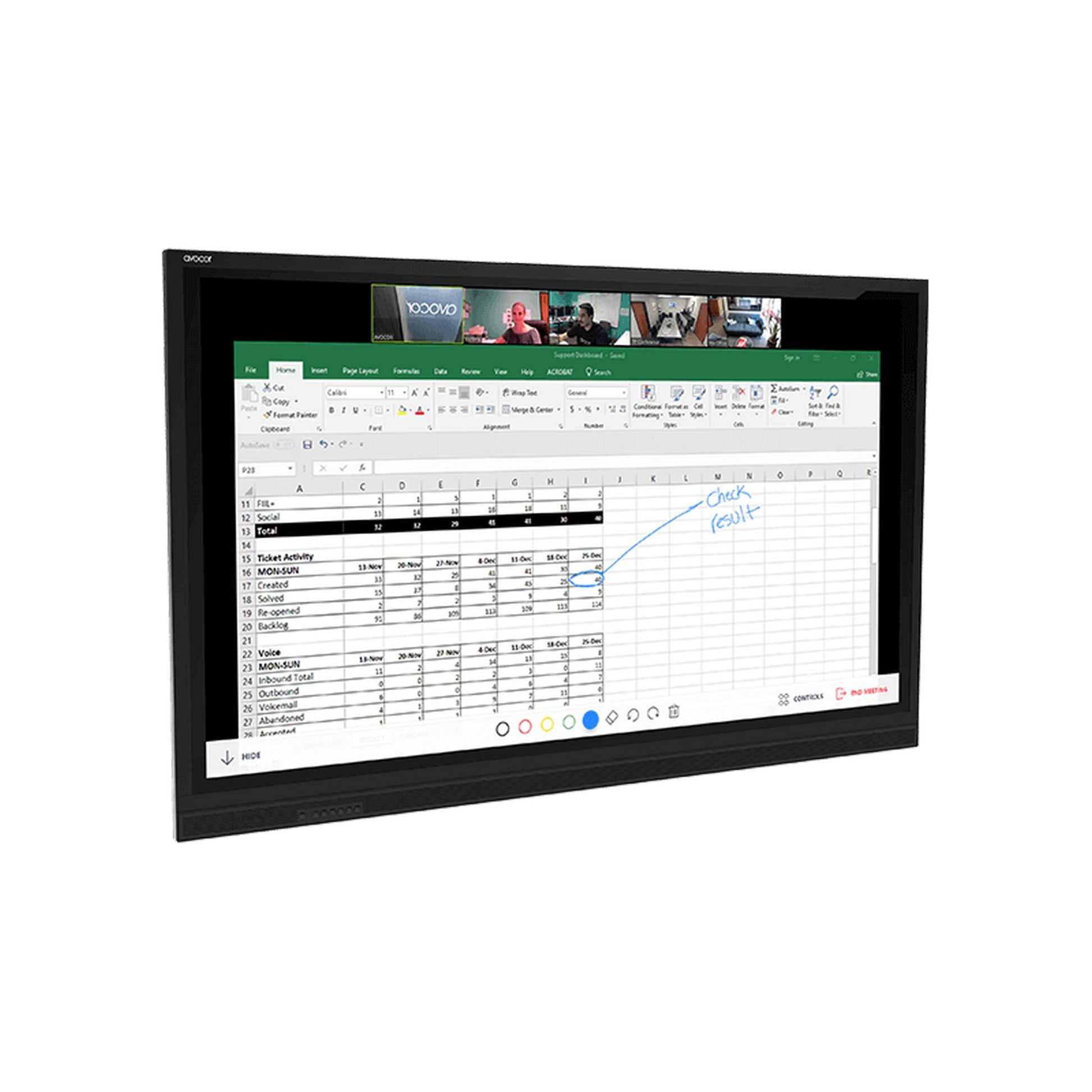  Avocor AVE-6520 65-Inch 4K Interactive Touch Screen(Avocor Ave 6520 65 Inch 4k Interactive Touch Screen)