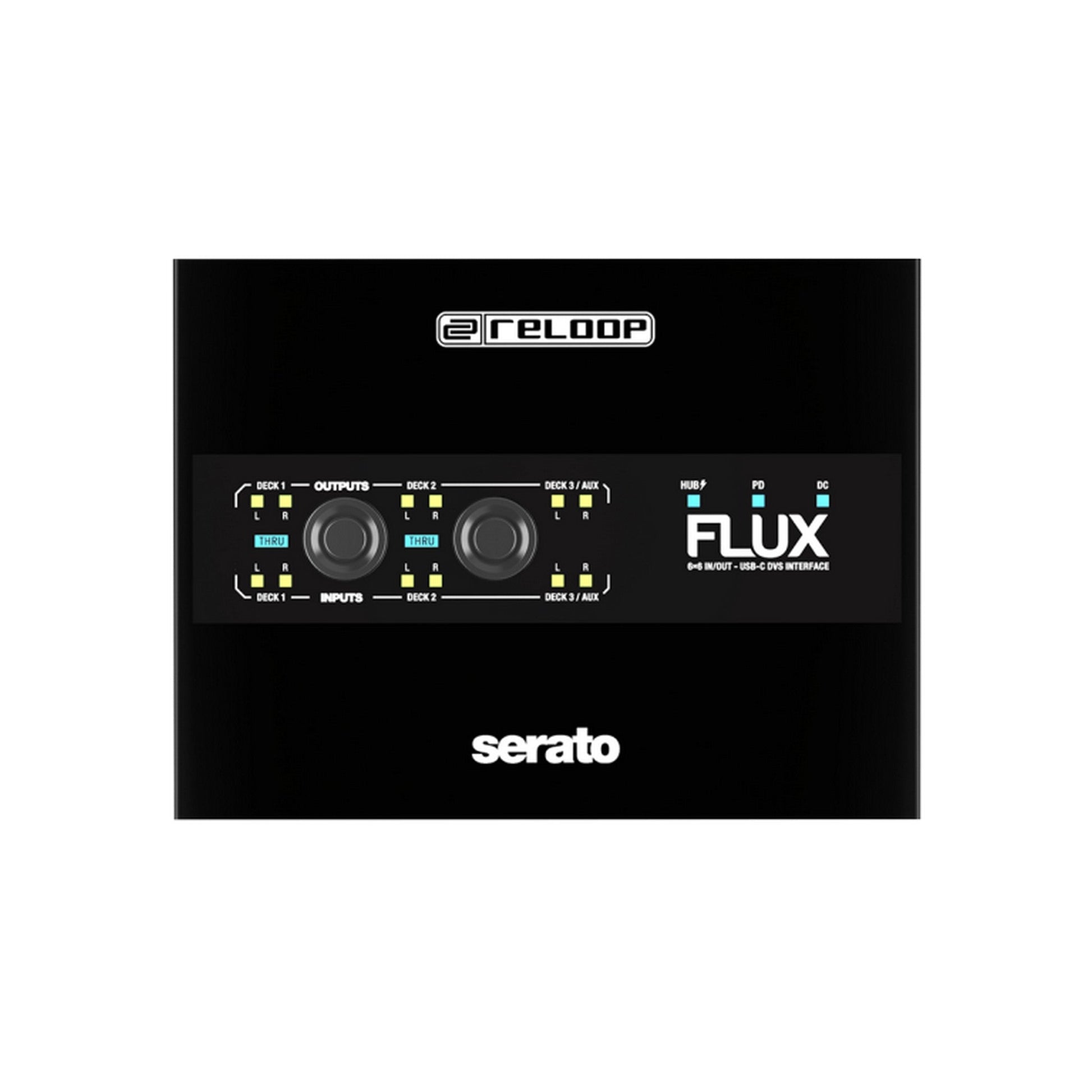  Reloop FLUX 6x6 In/Out USB-C DVS Interface For Serato DJ Pro(Reloop Flux 6x6 In Out Usb C Dvs Interface For Serato Dj Pro)