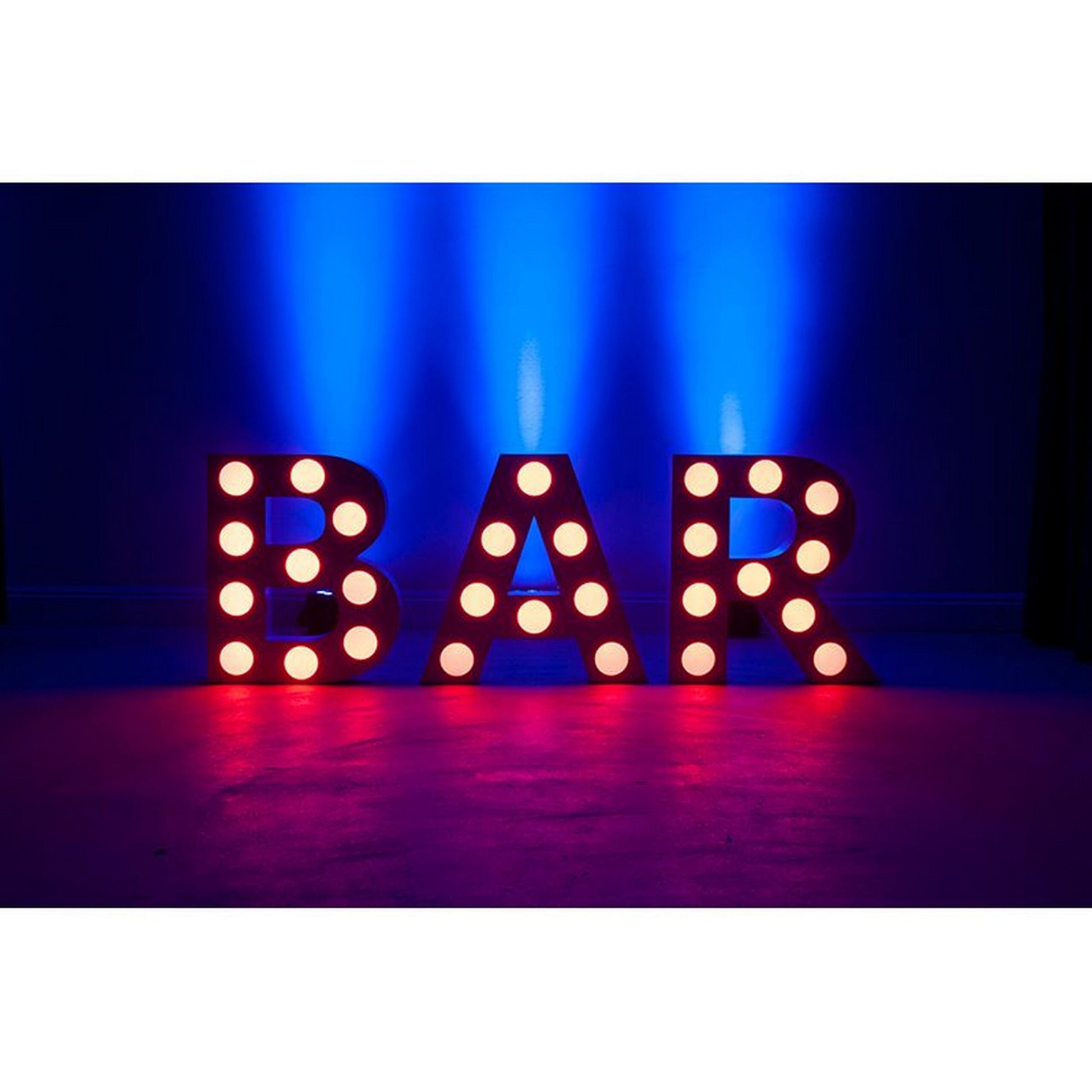 Eliminator Lighting Decor Bar Mini 24-Inch Tall White Exterior RGBW LED Letters(Eliminator Lighting Decor Bar Mini 24 Inch Tall White Exterior Rgbw Led Letters)