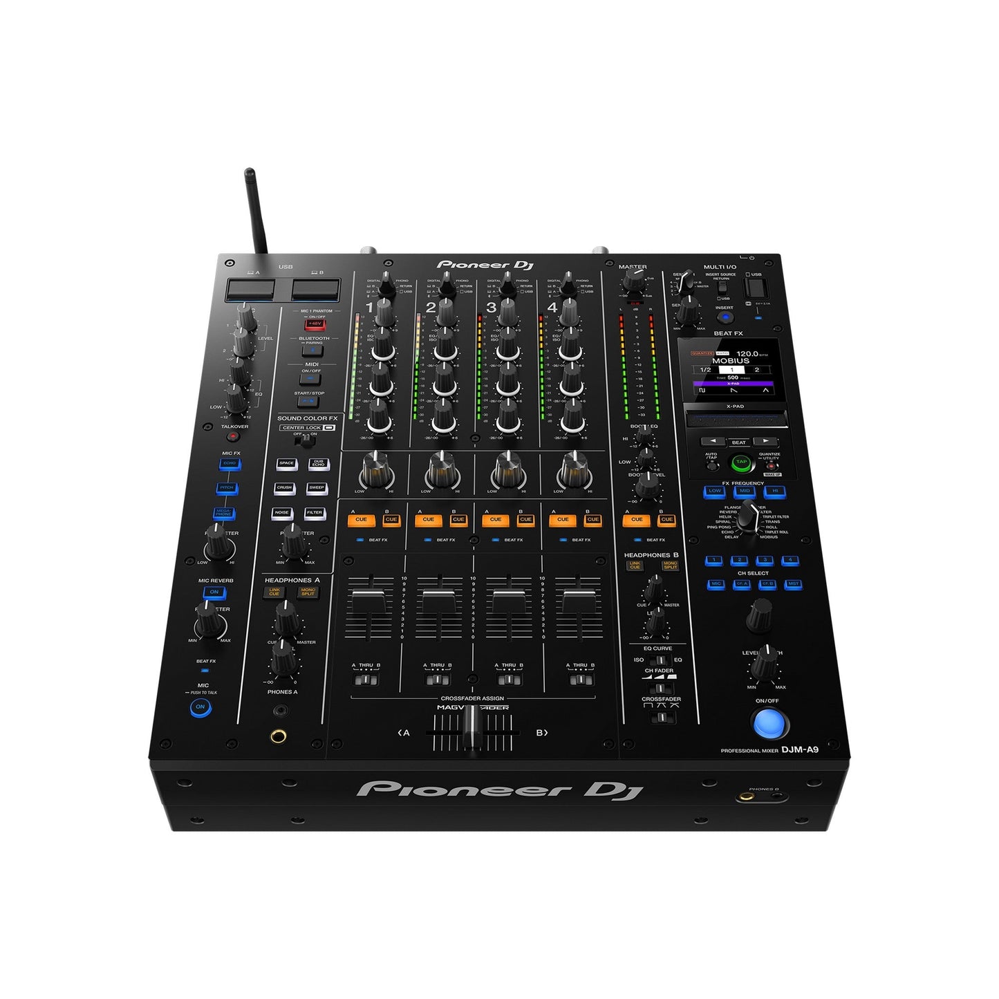  Pioneer DJ DJM-A9: Next-Gen 4-Channel Mixer For DJs(Pioneer Dj Djm A9 4 Channel Professional Dj Mixer)