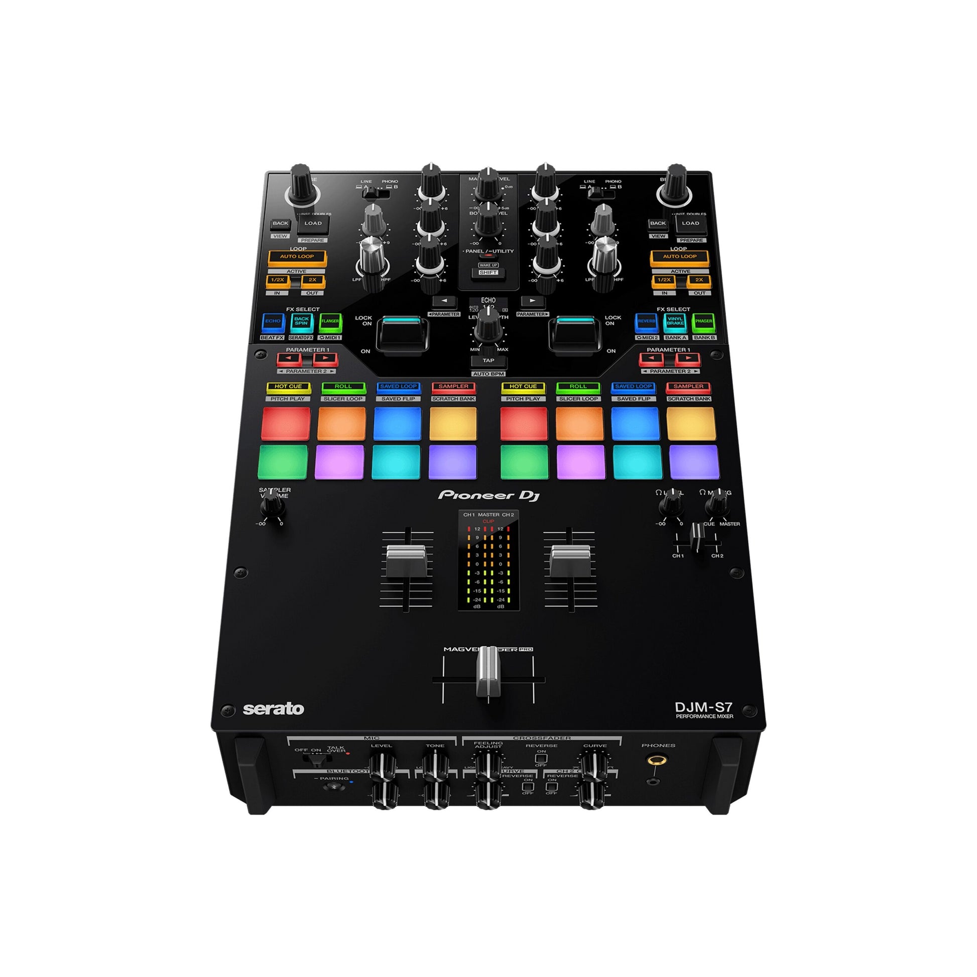  Pioneer DJ DJM-S7 Scratch-Style 2-Channel DJ Mixer, Black(Pioneer Dj Djm S7 Scratch Style 2 Channel Dj Mixer Black)