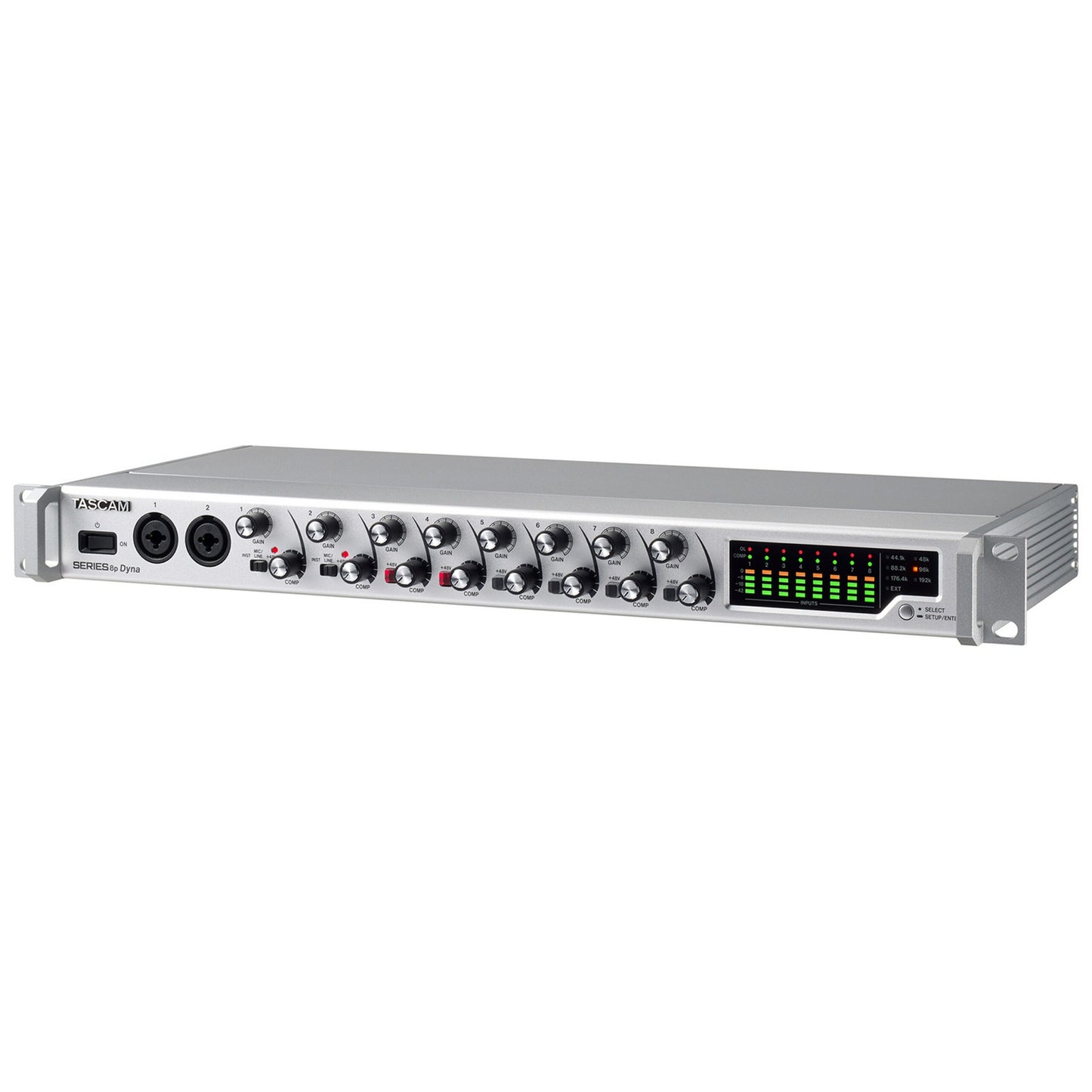  Tascam SERIES 8p Dyna 8 Channel Microphone Preamplifier With Analog Compressor(Tascam Series 8p Dyna 8 Channel Microphone Preamplifier With Analog Compressor)