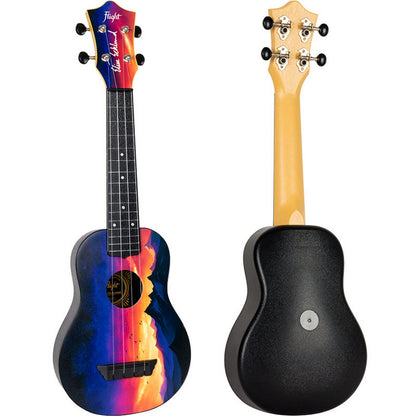  Flight Ukuleles TUS-EE Sunset Elise Ecklund Signature Travel Soprano Ukulele Bundle(Flight Ukuleles Tus Ee Sunset Elise Ecklund Signature Travel Soprano Ukulele Bundle)