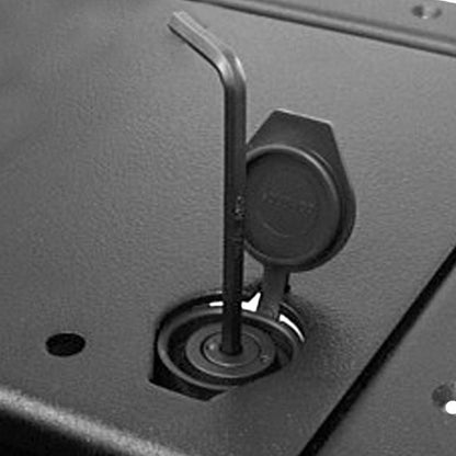  Ace Backstage Co. 124L3BK-FF Double Wide Pocket Flush Flange/Locking Lid With Hex Lock, Black(Ace Backstage Co 124l3bk Ff Double Wide Pocket Flush Flange Locking Lid With Hex Lock Black)