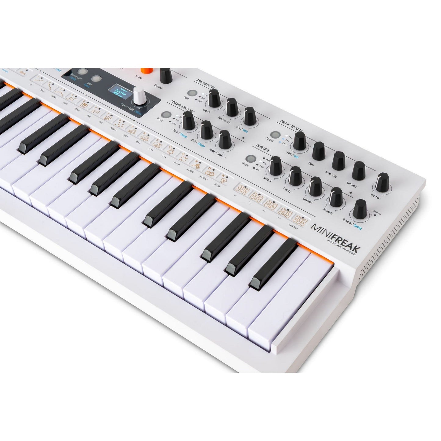  Arturia MiniFreak Vocoder 37-Key Hybrid Synthesizer, White(Arturia Minifreak Vocoder 37 Key Hybrid Synthesizer White)